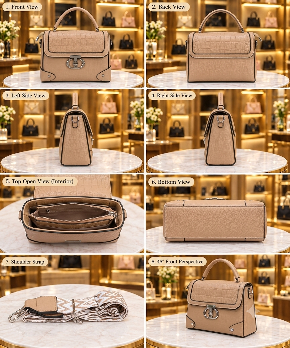 Women's Sophisticated Carry Handbag // Ladies Purse AKP-511-1-33