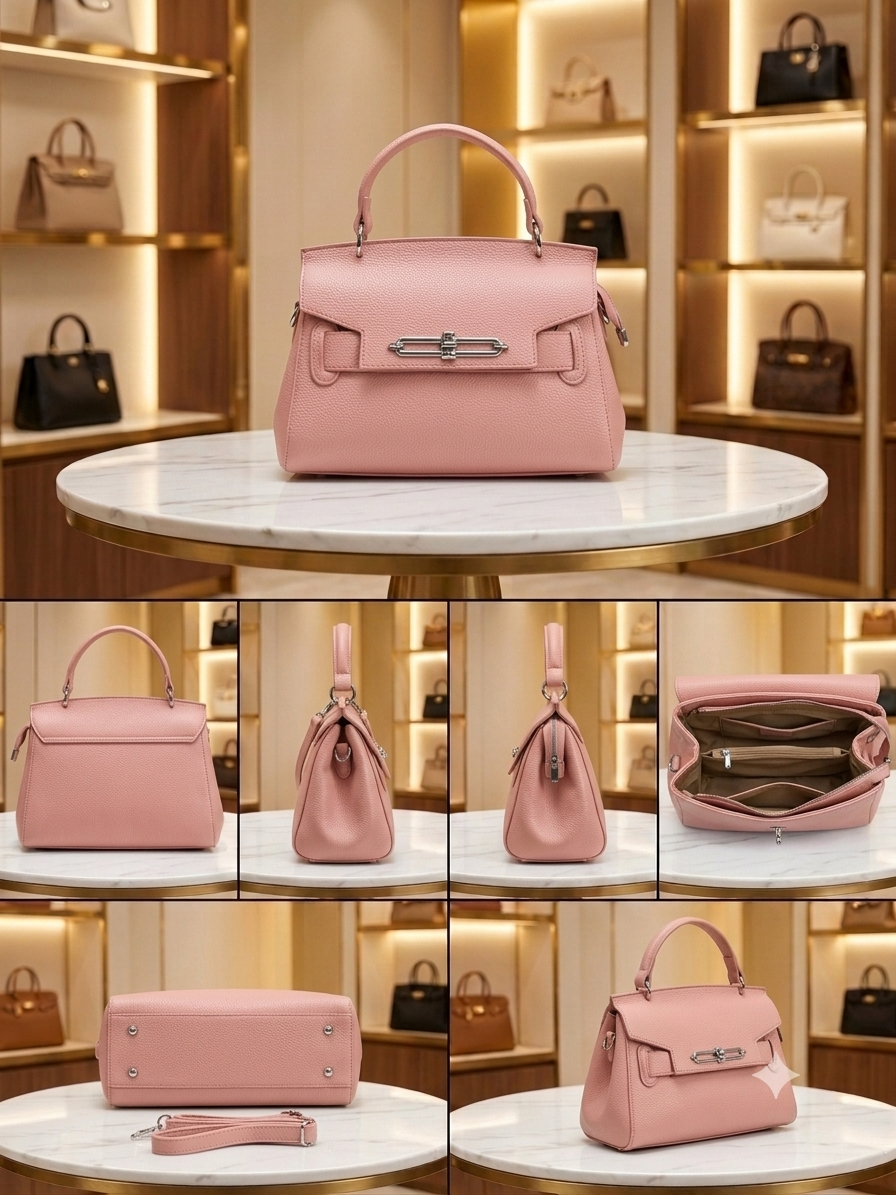 Simple Designer Women Shoulder Bags  Large Capacity Luxury Leather Fashion Handbags With Top Handle  AKP 355-1-36