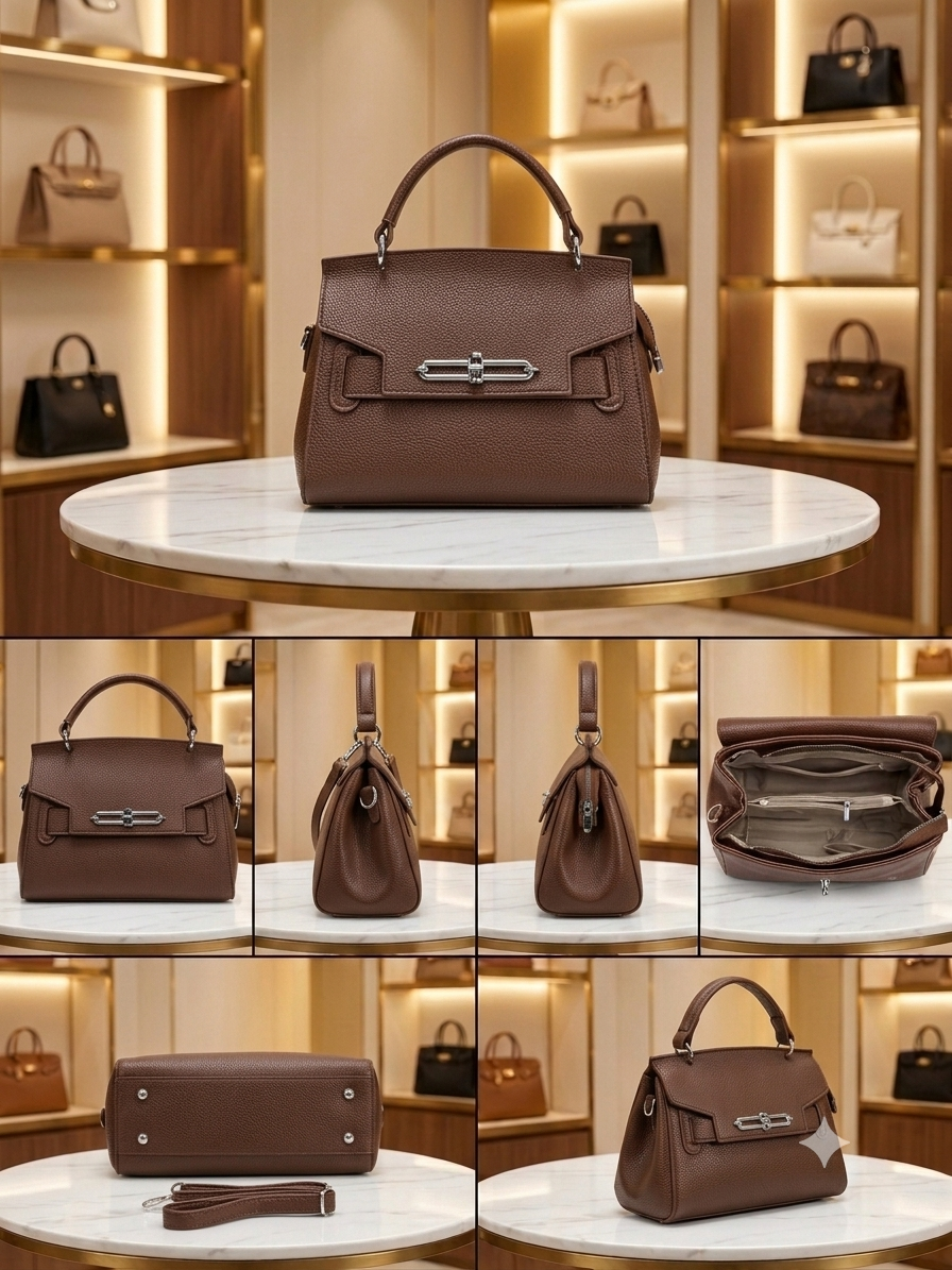 Simple Designer Women Shoulder Bags  Large Capacity Luxury Leather Fashion Handbags With Top Handle  AKP 355-1-36