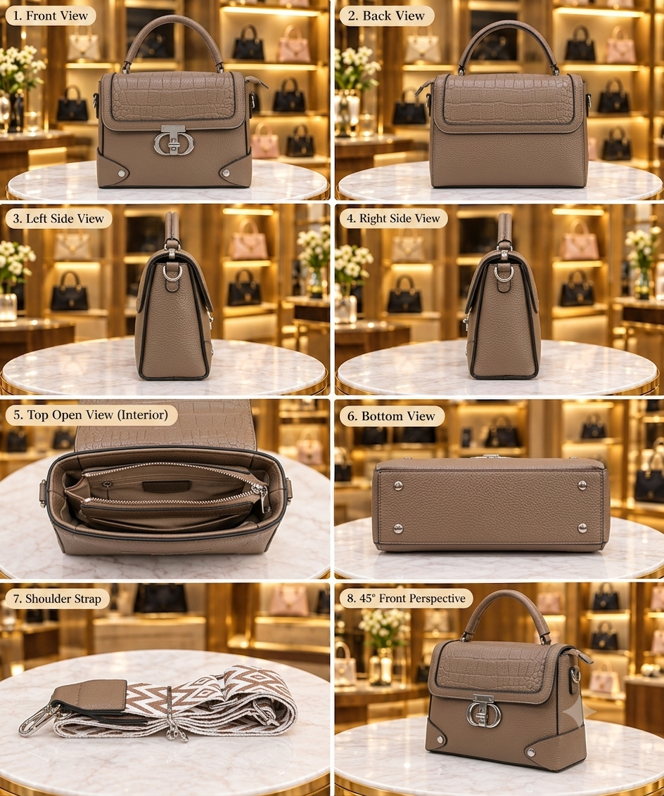 Women's Sophisticated Carry Handbag // Ladies Purse AKP-511-1-33