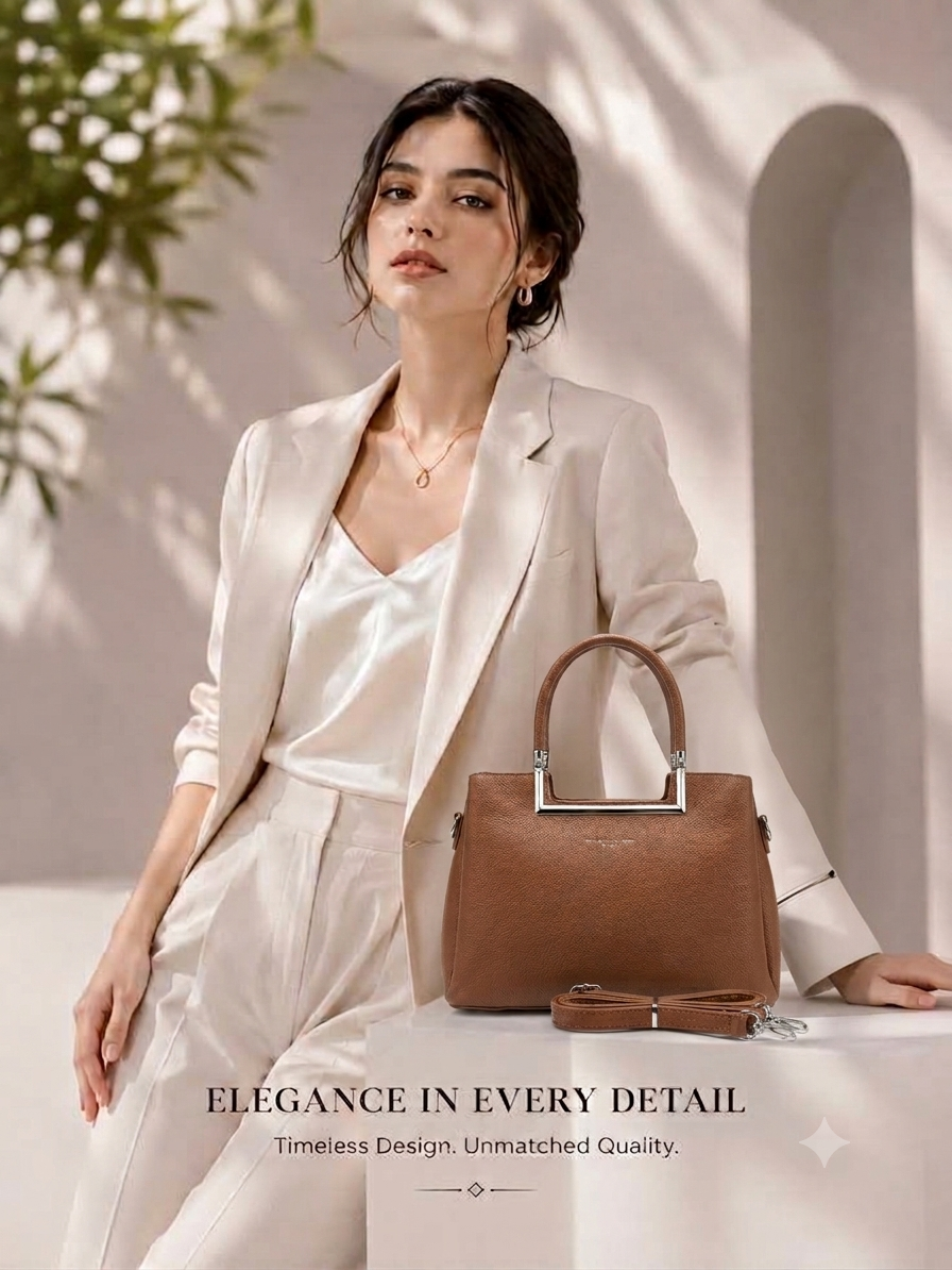 Women's Fashion Top Handle Bag // Ladies Purse- AKP-366-1-45