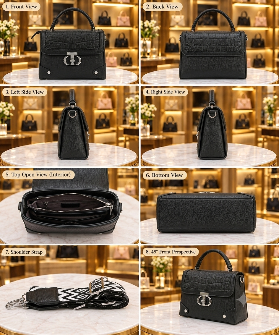 Women's Sophisticated Carry Handbag // Ladies Purse AKP-511-1-33