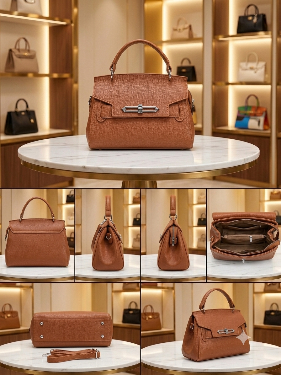 Simple Designer Women Shoulder Bags  Large Capacity Luxury Leather Fashion Handbags With Top Handle  AKP 355-1-36