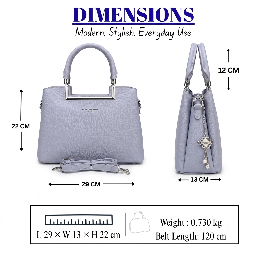 Women's Fashion Top Handle Bag // Ladies Purse- AKP-366-1-45