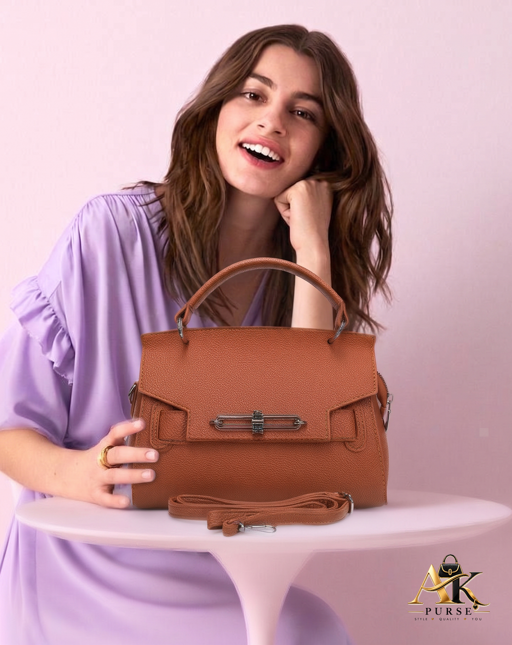 Simple Designer Women Shoulder Bags  Large Capacity Luxury Leather Fashion Handbags With Top Handle  AKP 355-1-36