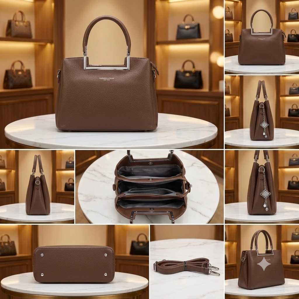 Women's Fashion Top Handle Bag // Ladies Purse- AKP-366-1-45