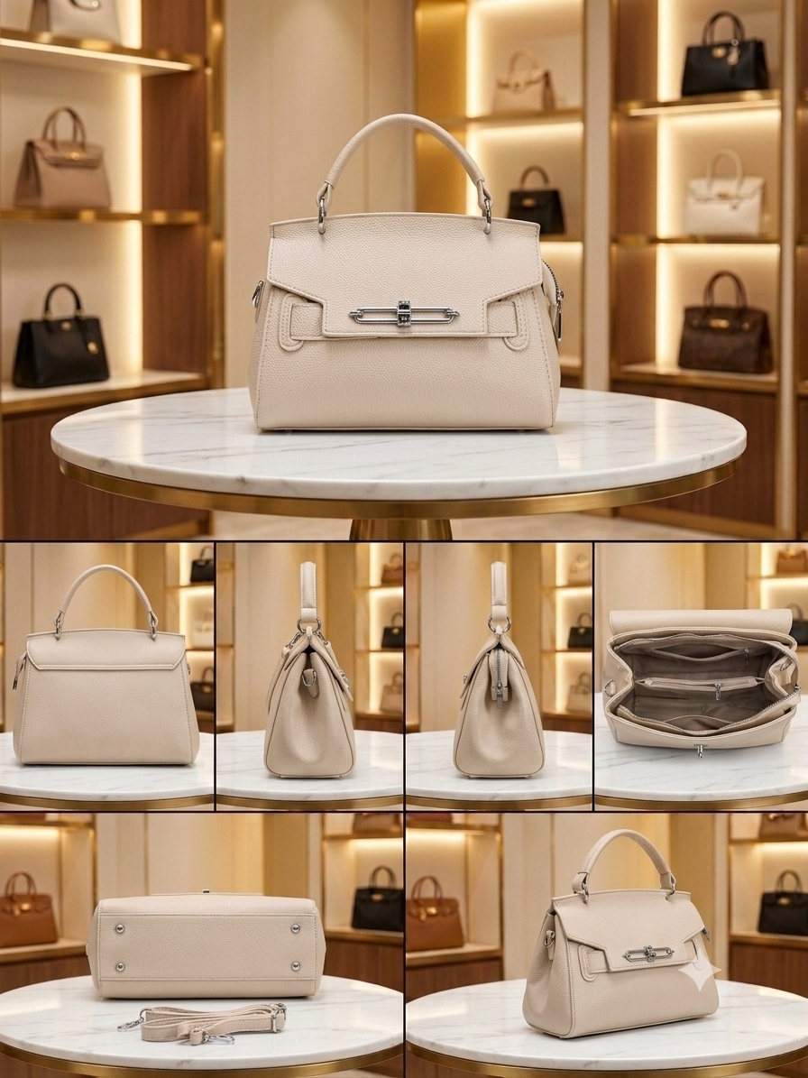 Simple Designer Women Shoulder Bags  Large Capacity Luxury Leather Fashion Handbags With Top Handle  AKP 355-1-36