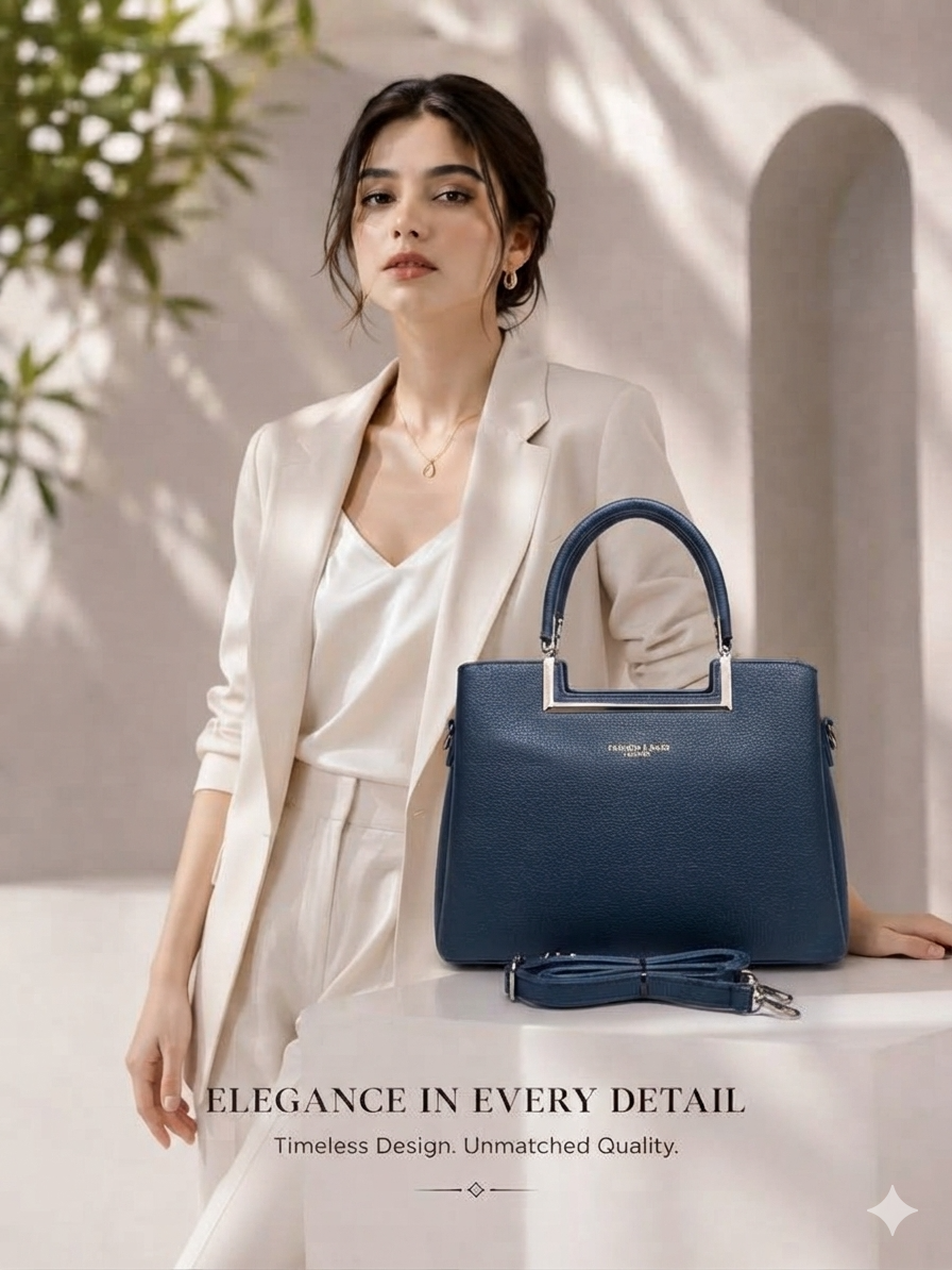 Women's Fashion Top Handle Bag // Ladies Purse- AKP-366-1-45