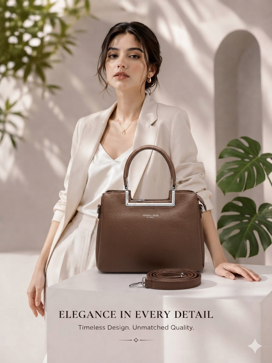 Women's Fashion Top Handle Bag // Ladies Purse- AKP-366-1-45