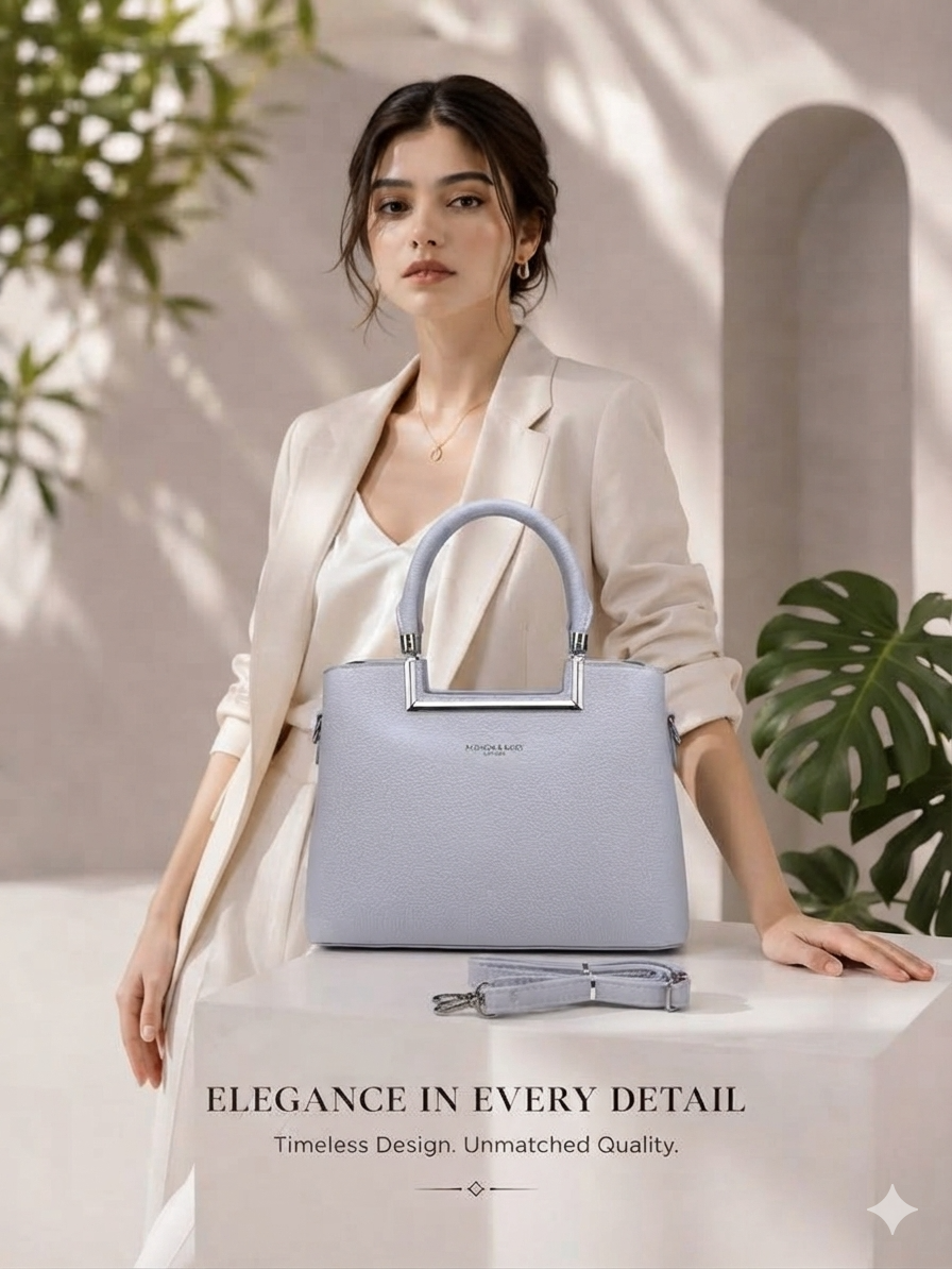 Women's Fashion Top Handle Bag // Ladies Purse- AKP-366-1-45