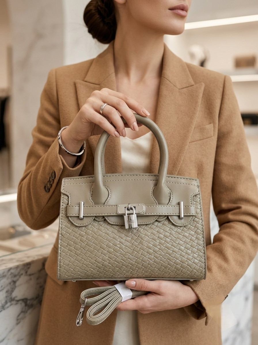 Women's Elegant Structured Satchel Handbag // LADIES PURSE – AK 222-2-35