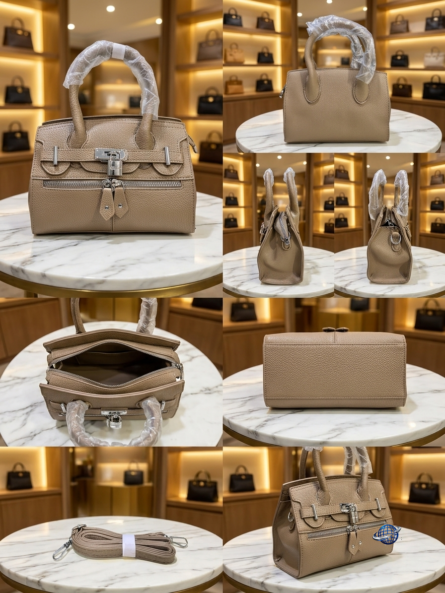 Women's Premium Top Handle Satchel Bag // Ladies Purse-AK222-1-33