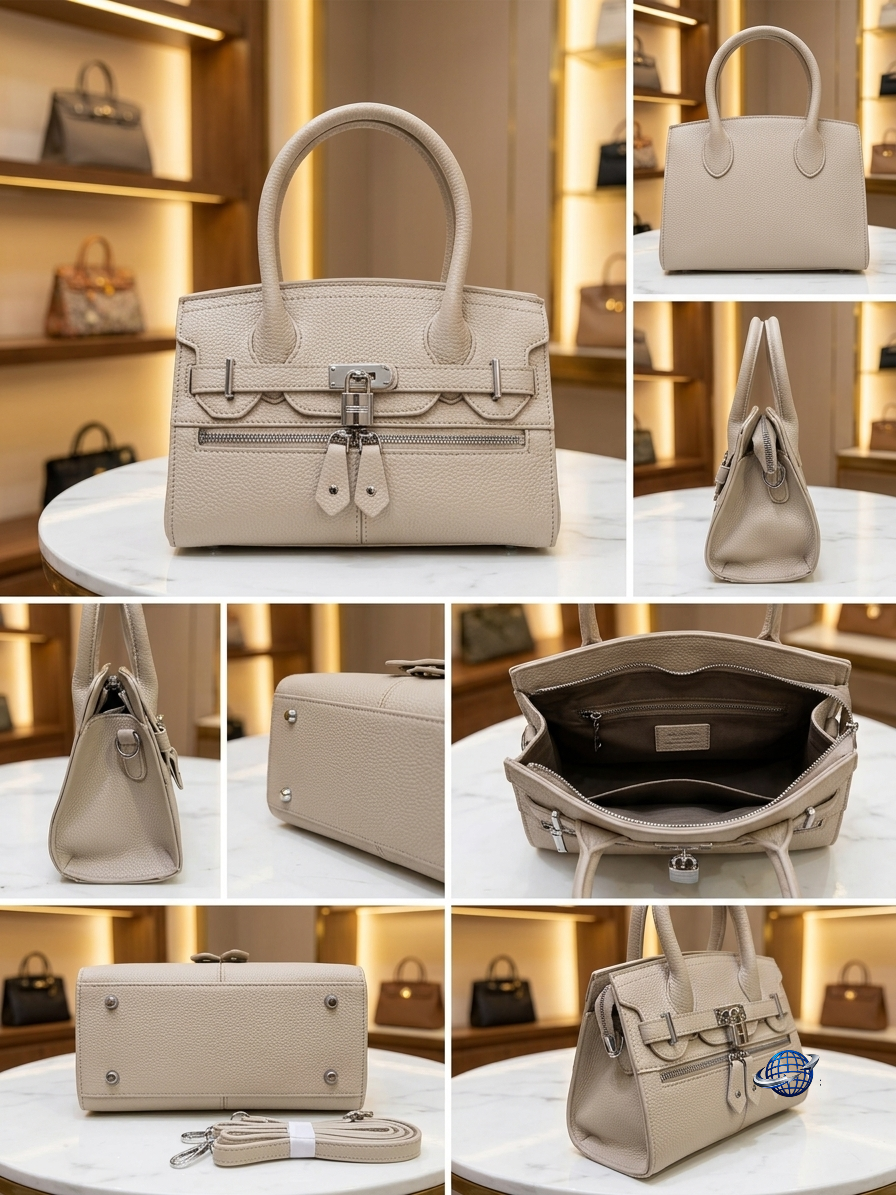 Women's Premium Top Handle Satchel Bag // Ladies Purse-AK222-1-33