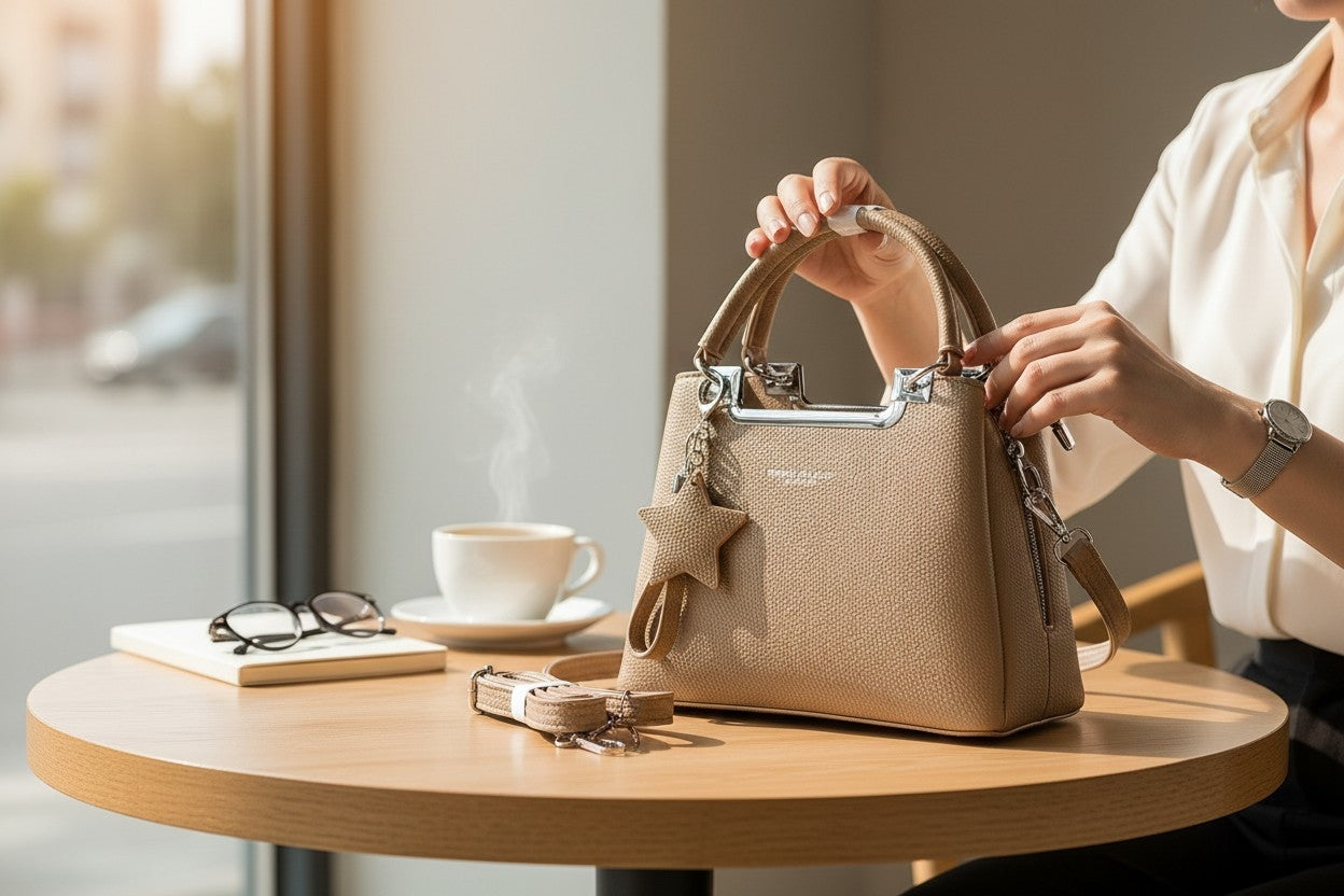 Women's Chic Structured Tote & Satchel Bag // Ladies Purse –AK 222-3-42
