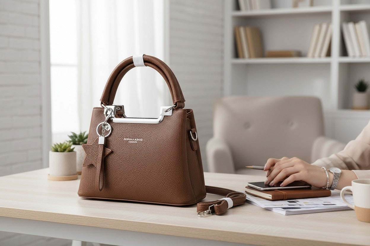 Women's Chic Structured Tote & Satchel Bag // Ladies Purse –AK 222-3-42