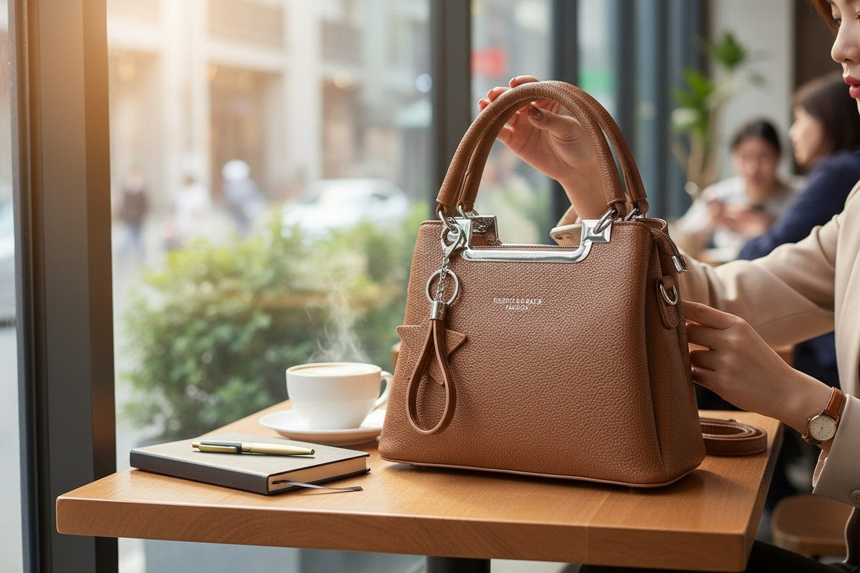 Women's Chic Structured Tote & Satchel Bag // Ladies Purse –AK 222-3-42