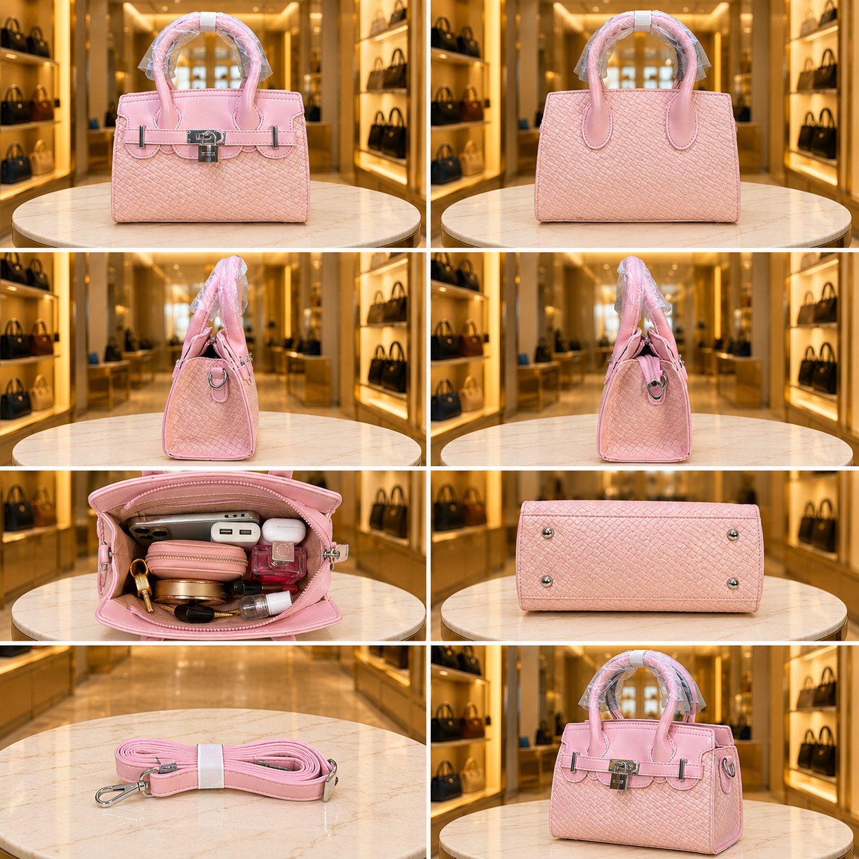 Women's Elegant Structured Satchel Handbag // LADIES PURSE – AK 222-2-35