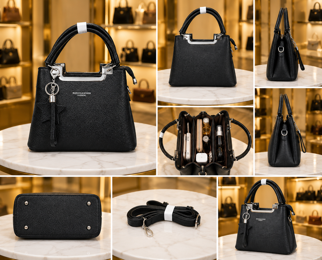 Women's Chic Structured Tote & Satchel Bag // Ladies Purse –AK 222-3-42