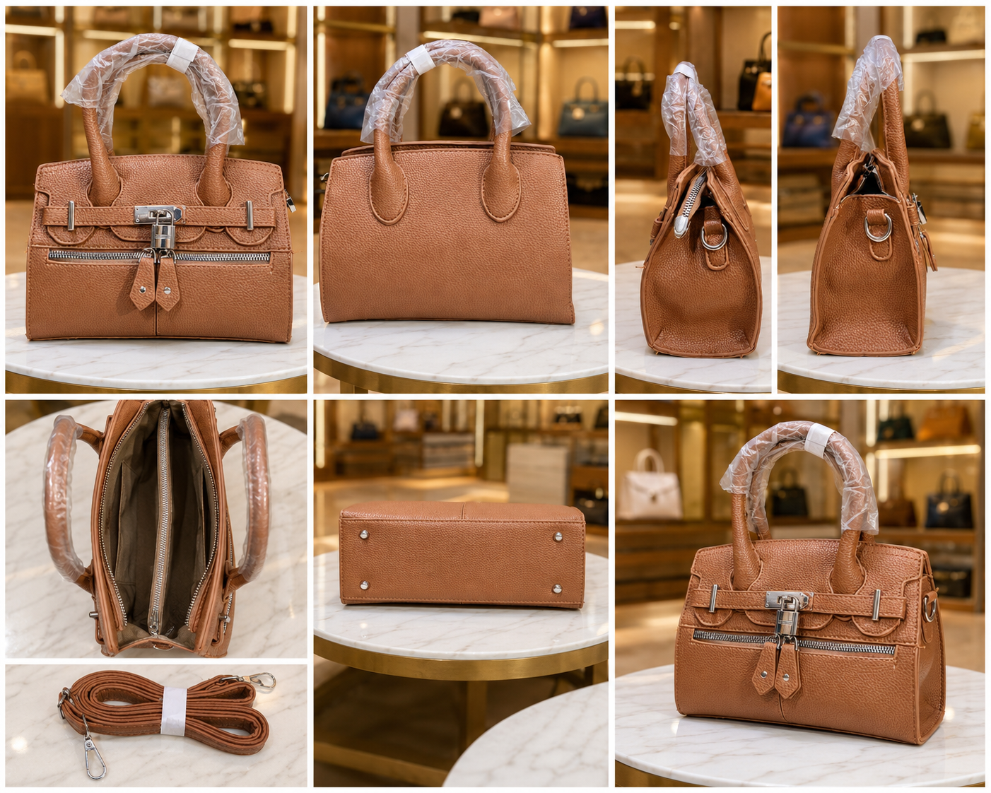 Women's Premium Top Handle Satchel Bag // Ladies Purse-AK222-1-33