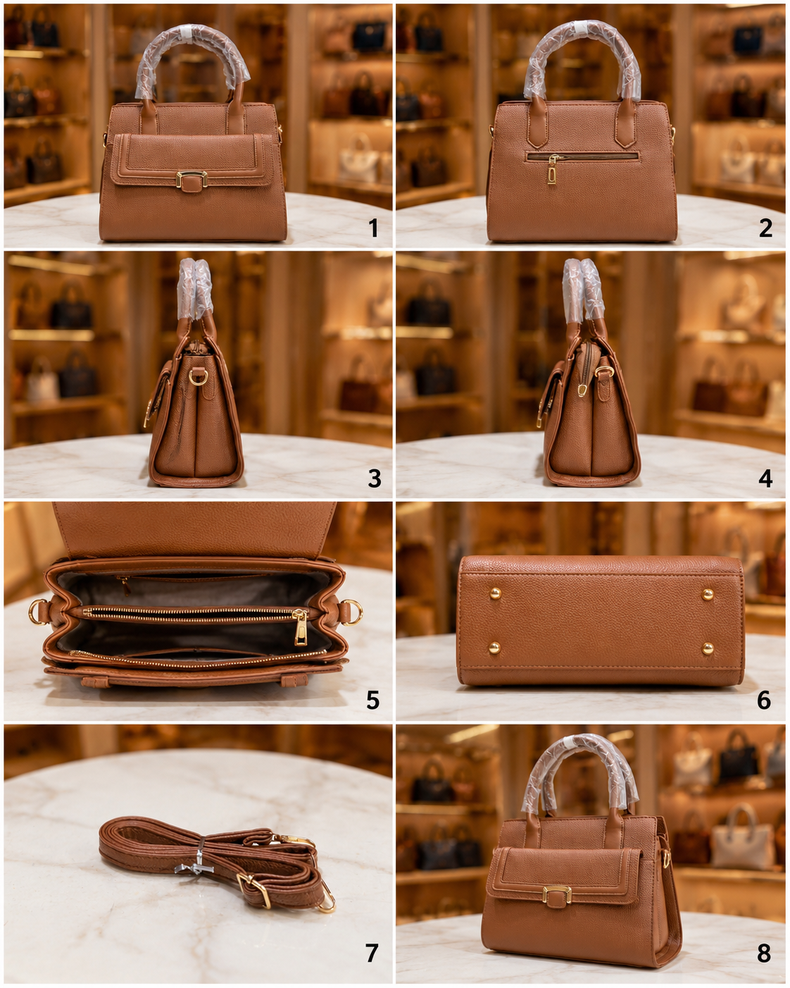 Women's Luxury Textured PU Leather Handbag//LADIES PURSE-AK771-2-41