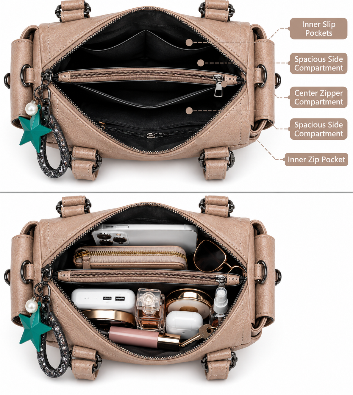 Premium Women's Fashion Handbag | Stylish PU Leather Shoulder-AK 8894-40