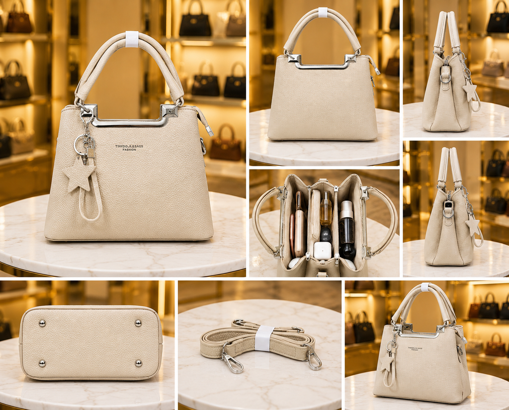 Women's Chic Structured Tote & Satchel Bag // Ladies Purse –AK 222-3-42