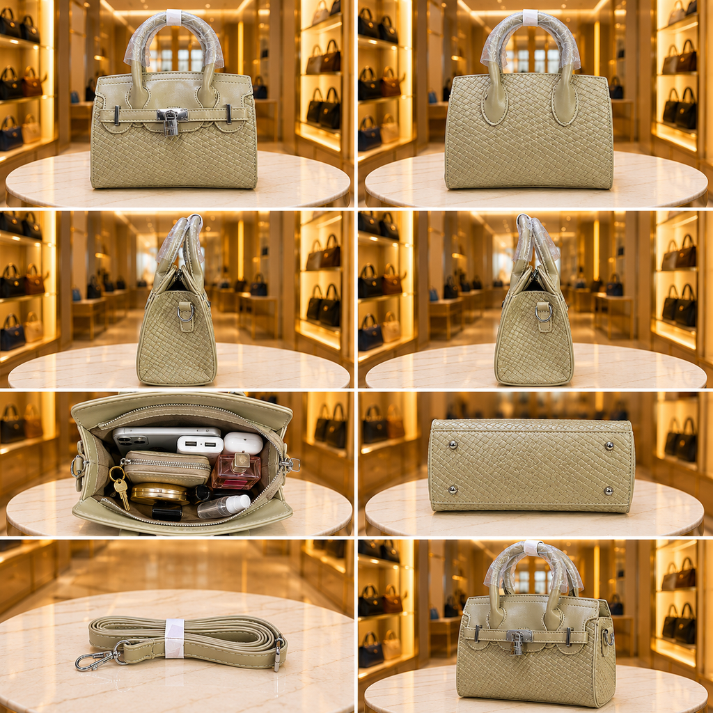 Women's Elegant Structured Satchel Handbag // LADIES PURSE – AK 222-2-35