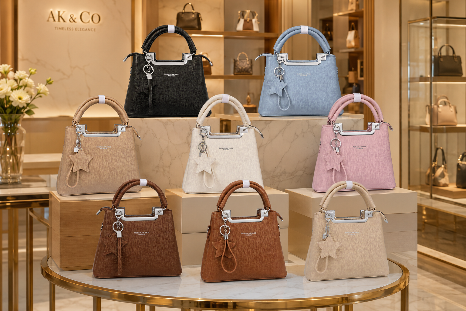 Women's Chic Structured Tote & Satchel Bag // Ladies Purse –AK 222-3-42