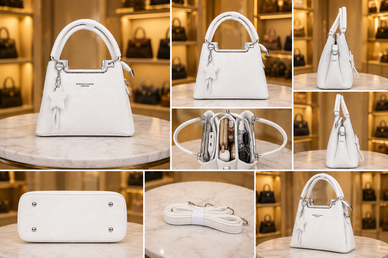 Women's Chic Structured Tote & Satchel Bag // Ladies Purse –AK 222-3-42