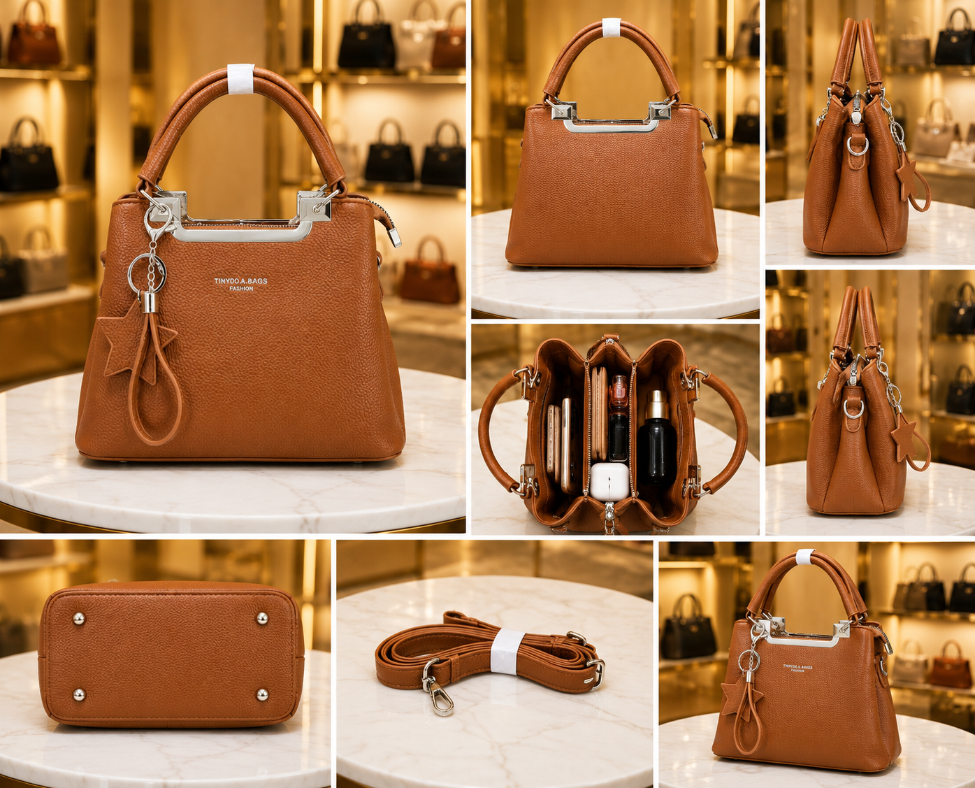 Women's Chic Structured Tote & Satchel Bag // Ladies Purse –AK 222-3-42