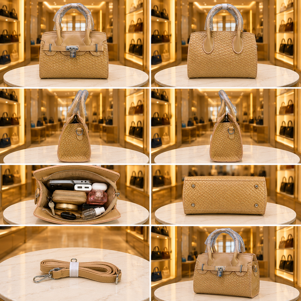Women's Elegant Structured Satchel Handbag // LADIES PURSE – AK 222-2-35