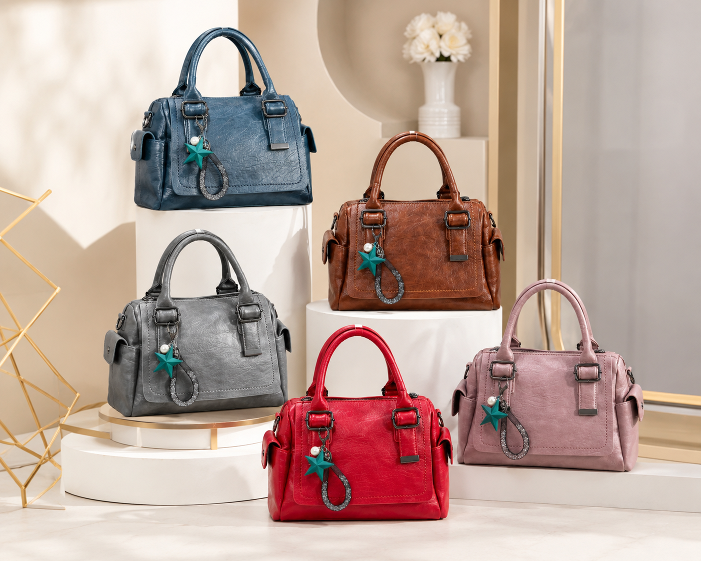 Premium Women's Fashion Handbag | Stylish PU Leather Shoulder & Tote Bag